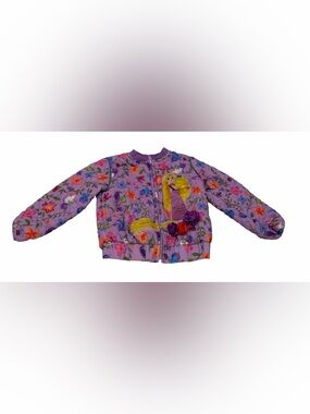 Disney Store Baby Girl Princess Rapunzel Jacket Full Zip Purple Size 2